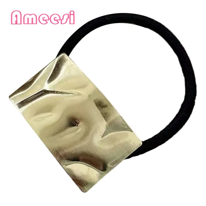 Trendy%20Metal%20Hair%20g%20for%20nytails%20Chic%20Metal%20Circle%20Hair%20Tie%20Trendy%20nytail%20Holder%20with%20Metallic%20Texture%20for%20Women%20Soutast%20Asian%20Fashion%20Must-have%20Metal%20Hair%20Tie%20nytail%20Buckle%20-%20Image%203