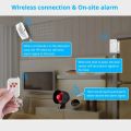 KERUI Security Alarm System Kit 110dB Wireless Loud Indoor/Outdoor Weatherproof Siren Horn with Remote Control and Door Contact. 