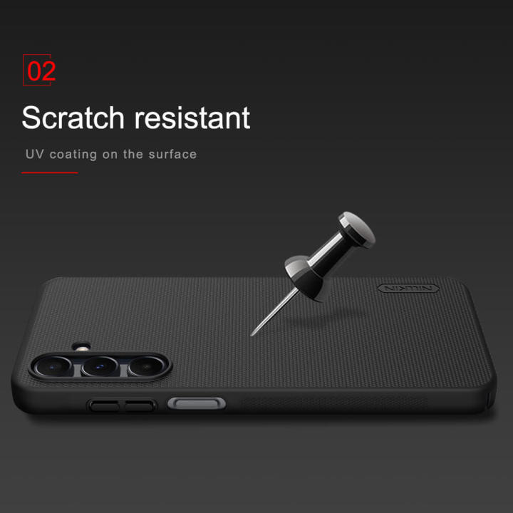Nillkin%20Super%20Frosted%20Shield%20Matte%20Black%20Case%20for%20Samsung%20Galaxy%20A16%205G%20-%20Scratch-Resistant,%20Camera%20Protection%20-%20Image%203