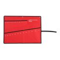 【Cathery Baby Store】Roll Tools Storage Bag Spanner Plier Canvas Organizer Tools Accessory Red.