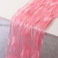 Pink  colour Love Heart Shaped Net Curtain/Porda. 