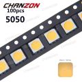 【Daily Necessities For Anyone Store】100pcs SMD LED Diode Warm White 15-18LM 60mA DC 3V  Bright Light Emitting Diode Lamp SMT Sur Mount for PCB. 