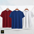Solid color Combo Cotton t shirt For man - Half sleeve Men's T shirt. 