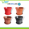 6 inches Italia Planter 4 pcs Combo / Flower pot / Planter / Plastic planter / Plastic flower pot/ Tub / Indoor/tub. 
