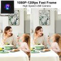 ELP 120fps 1080P Fisheye Camera 12MP Wide Angle Lens High Speed 30fps 2160P PC Camera IMX577 Industrial MIni Security Webcam. 