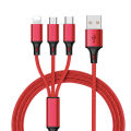 Fast USB Charging Cable Universal 3 in 1 Multi Function Cell Phone Cord Charger. 