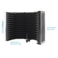 5 Panel Microphone Isolation Shield Recording Absorber Foam Panel.