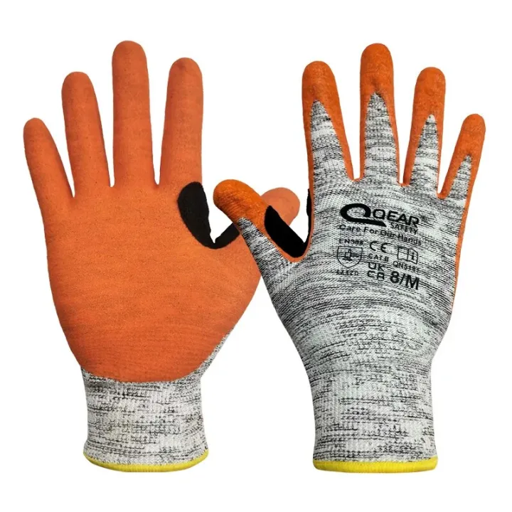 QearSafety%20Cut%20level%205%20Protection%20Work%20Gloves,%20HPPE%20fiber%20Knitted,%20Sandy%20Orange%20Color%20Nitrile%20Palm%20Coated,Anti-slip,%20Flexible%20-%20Image%206