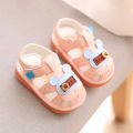 Yfashion ldren Cartoon oddler  Shoes With Magic Sticker Squeaky Shoes For 0-2 Years Old Kids color. 