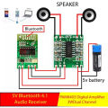 combo offer 5v Bluetooth Stereo audio receiver and Mini Digital Power Amplifier Drive Board 3W +3W circuit Board.