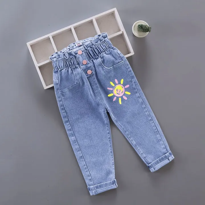 Spring%20Autumn%20New%20Girls%20High%20Waist%20Jeans%20Trousers%20Cotton%20Casual%20Baby%20Feet%20Pants%20Teenager%20Denim%20Boys%20Clothes%20-%20Image%204