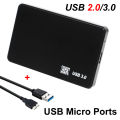 Plastic Black USB 3.0/2.0 SATA HDD Enclosure 2.5 inch 2.5 Serial Port Hard Drive Disk Case Mobile External For PC laptop +Cable. 