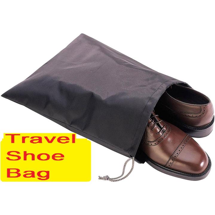 Travel Shoe Bag Black Shoe bag washable Reusable 1 pcs
