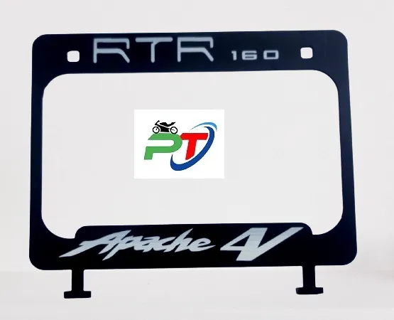 Full%20metal%20Back%20License%20plate%20cover%20or%20New%20design%20number%20plate%20cover%20for%20motorcycle%20Apache%204V.%20Black%20-%20Image%202