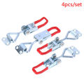 2/4pcs Adjustable Toggle Clamp Steel Latch Pull Action Latch for Tool Boxes.