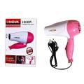 Nova New NV 1290 Folding Hair Dryer Pink and White.