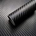 Sticker Black Carbon Fiber (18"×3" )Vinyl Wrap Texture 3D self adhesive DIY Decor Bike ,Motorcycle,Car stickers. 