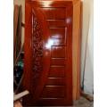 Joshor mahogany wooden door with 3D Design & colour. 