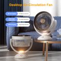 Air Circulation Table Fan with Night Light Desktop Fan Hanging Fan 4 Wind Speeds Adjustable Electric Cooling Fan.
