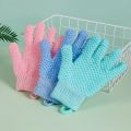 1/2 pcs Pack Of Five Finger Bath Gloves Creative Home Body Massage Sponge Lazy Bath Gloves Deodorant Massage Elastic Bath Scrub Mud_ Prime Mall.