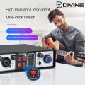 2 in 2 Out USB Audio Interface 32Bit/384KHZ Studio Parts Kit Recording Sound Card 48V Phantom. 