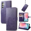 （COD)Four-leaf Clasp Embossed Buckle Leather Phone Case For Samsung Galaxy A25 5G/Samsung Galaxy S23 FE 5G/Samsung Galaxy A15. 