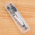 With Pencil Refills Lead Compass Drawing Set High Precision Pencil Attachment Math Geometry Tools Math Art Geometric Drawing Ruler School Supplies.