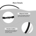 Nabest Custom Size Wholesale Bulk Simple 3/4/5/6mm Thin Black Necklace Leather Necklace For Men Cord Chain Necklace. 