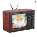 DollHouse Miniature ornaments Mini retro TV toy ornaments. 