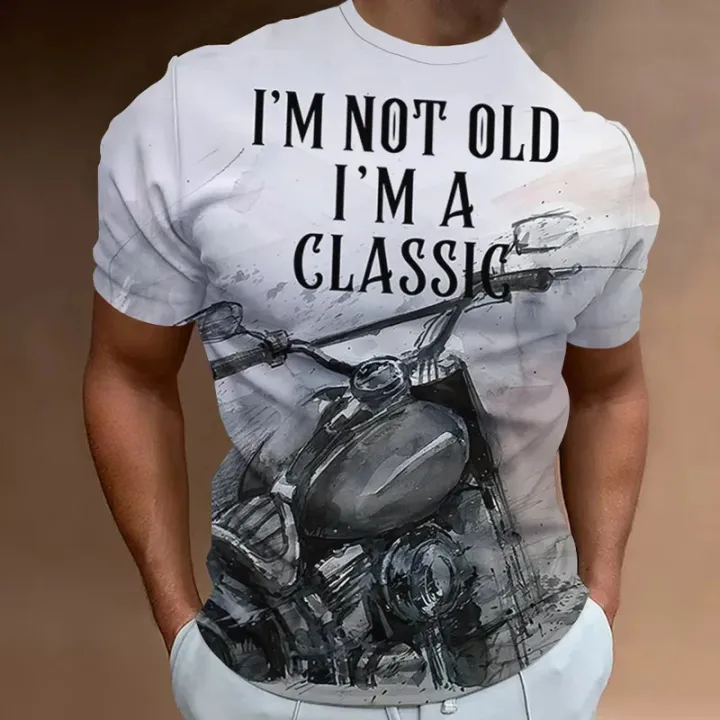 American%20Eagle%20Pattern%20Men'S%20Tees%203D%20Motorcycle%20Printing%20T-Shirt%20Short%20Sleeve%20Retro%20Top%20Summer%20Men's%20Clothing%20Oversized%20Blouse%20-%20Image%207