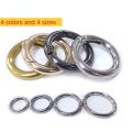 5Pcs 18mm-34mm Metal O Ring Spring Clasps Round Carabiner Keychain Bag Clips Hook Dog Chain Buckles Connector for DIY Jewelry. 