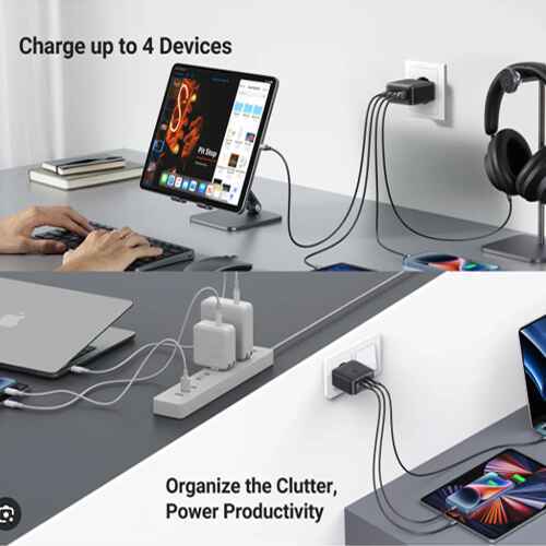UGREEN%20CD224%204%20Port%2065W%20EU%20Wall%20Charger%20For%20MacBook%20Laptops%20iPad%20iPhone%2014%2013%2012%20Google%20Pixel%20Galaxy%20S22%20S21%20S20%20ETC%20Charger%20Adapter%20-%20Image%202