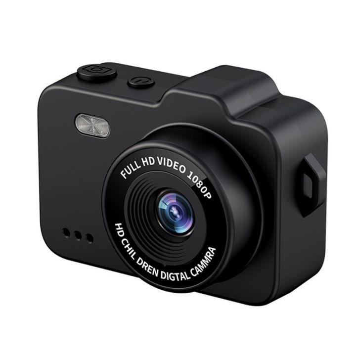 Camera 1080P Micro Camera Keychain Camera Necklace-Style Vlog Camera Pocket Camera Ultra-Compact Digital Camera Black