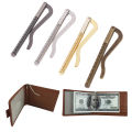 1Pc Metal bifold money clip bar wallet replace parts spring clamp cash holder. 