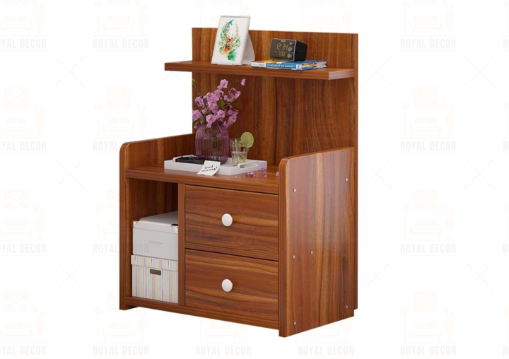 Royal%20Decor%20M18%20Bedside%20Table%20-%20Simple%20Modern%20Bedroom%20Small%20Cabinet%20Bedside%20Table%20with%20Two%20Drawer%20Organizer%20Storage%20Cabinet-Shan%20Teak%20Finish%20-%20Image%203