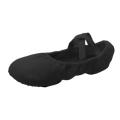 Canvas Ballet Slipper Split-Sole Shoes Fitness Gymnastics Flats Black_34. 