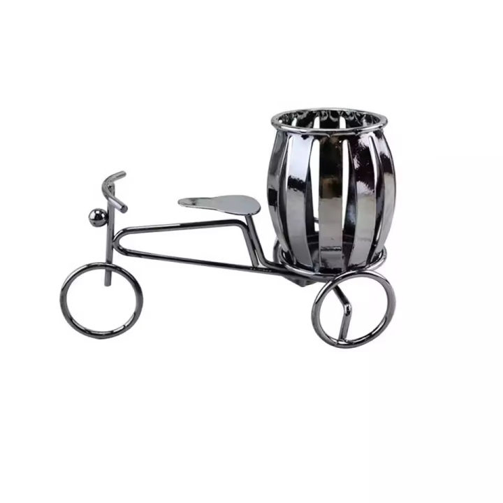 Craft Expertise Decorative Iron Bicycle Pen Stand Holder For Office
