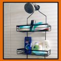 Durable Bathroom Shower Stand Metal Wall Mounted Shower Storage Rack Washroom. 