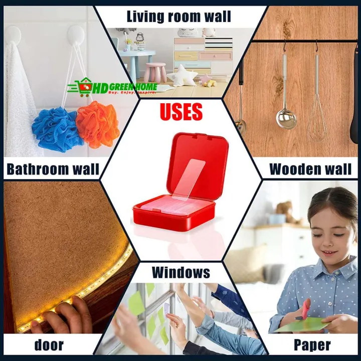 60pcs%20x%20Magic%20Sticker%20Acrylic%20Double%20Sided%20Adhesive%20Transparent%20Mounting%20Stickers%20Tape%20-%20Image%206