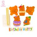 Cake Insert Card Smooth Surface Cute Cartoon Cake Card.