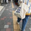 Women Canvas Shopping Bag YOUTH Letters Print Female Cotton Cloth Shoulder Bag Eco Handbag Tote Reusable Grocery Shopper Bags. 