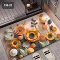3D Absorbing Floor Mat (Paposh) Water Absorbent Non-Slip Door & Bathroom Mat. 