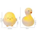 New Small Night Light Animal Cartoon Soft Chick Lamp Led Duck Light Children. 