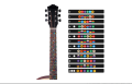Guitar Sticker Guitar Fretboard Notes Labels Sticker Guitar Parts Fingerboard Fret Decals Acoustic Electric Guitar Accessories with free 1 pcs picks. 