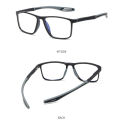 New Anti Blue Ray Reading Glasses Comfortable Durable TR90 Rectangular Frame Presbyopia Hyperopia Lens Diopter From +100 To +400. 