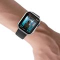 Electroplating Matte All-inclusive PC + Tempered Glass Watch Case For Apple Watch Series 9 / 8 / 7 45mm.