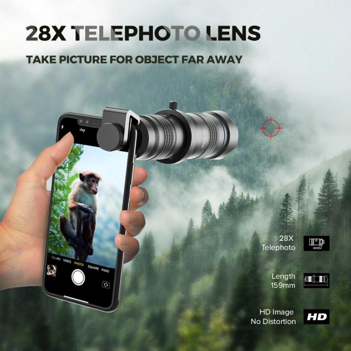 APEXEL%20Optic%20Phone%20Camera%20Lens%20HD%2028X%20Telephoto%20Zoom%20Lens%20Monocular%20with%20Mini%20Selfie%20Tripod%20for%20Huawei%20Xiaomi%20All%20Smartphone%20-%20Image%205