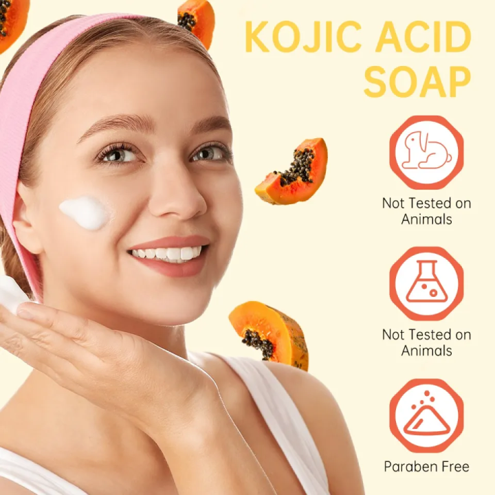 Elaimei%20Papaya%20Kojic%20Acid%20Soap%20For%20Rejuvenating,%20Exfoliating,%20and%20Nourishing%20Dark%20Spot%20Areas%20100G%20-%20Image%202