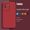 Tokifu For IQOO Neo 6 Casing The New Liquid Silicone Angel Eyes Phone Case Full Anti-fall Shockproof Back Cover.