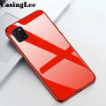 Casinglee For Samsung Galaxy Note 10 Lite case Glass silicon Full Protection Tempered Glass Back cover for Samsung Note 10 Lite Phone cases For girls and Boys. 